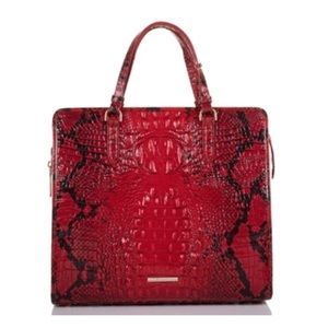Brahmin Tia Ombre Melbourne Leather Tote on Lipstick Avedon